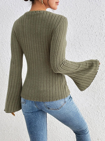Women Ribbed Pullover