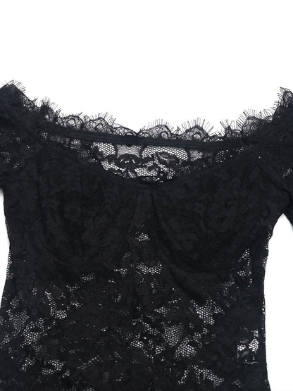 Embellished One Shoulder Bodysuit