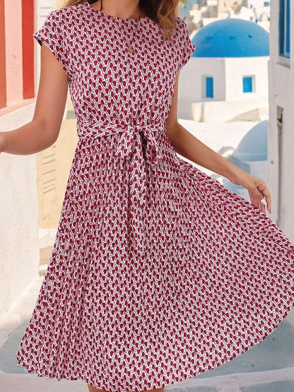 Print Fit & Flare Dress