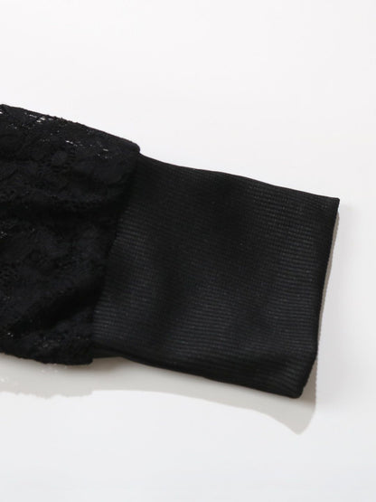 Women's Black Top Blend Printed Regular Fit