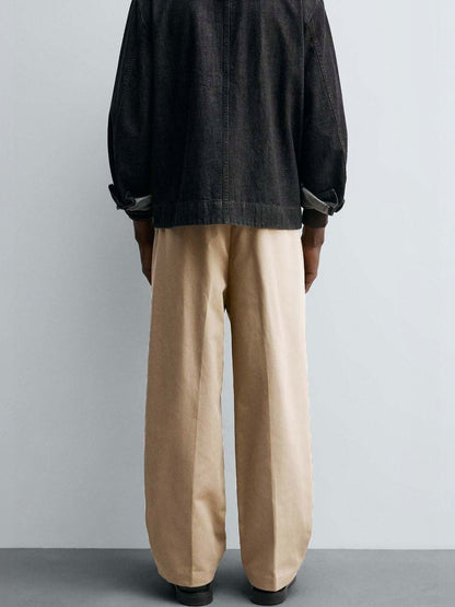 Men Pleated Trousers