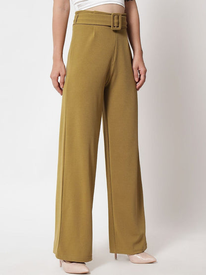 Women Pack Of 2 High-Rise Easy Wash Regular Fit Trousers