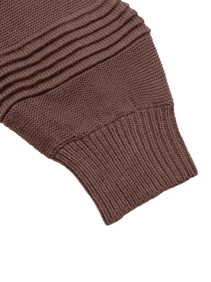 Women's Brown Pullover Blend Printed Regular Fit