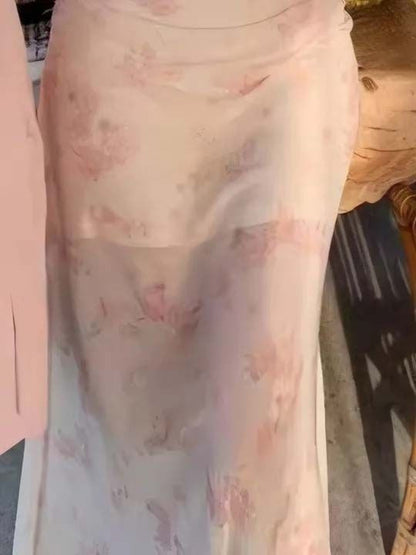 Floral Print Sheath Maxi Dress