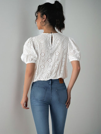 Self Design Cotton Bodysuit