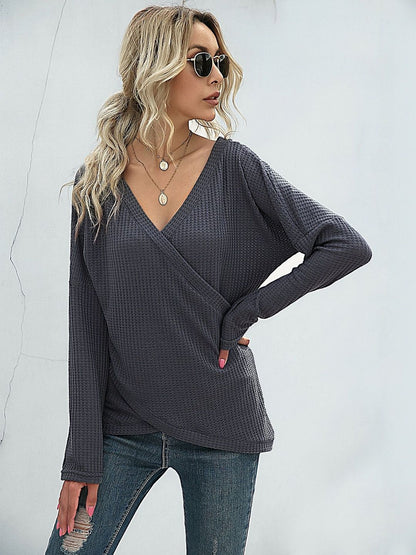 Women's Grey Nowi Women Pullover Blend Printed Regular Fit