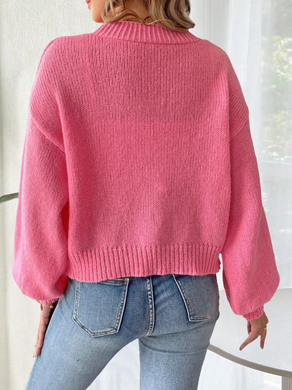 Women Cardigan with Applique Detail