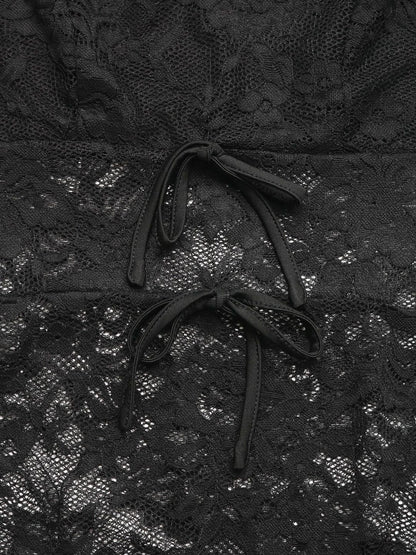 Self Design V-Neck Bodysuit