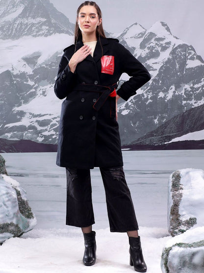 Nowi Printed Double Breasted Coats