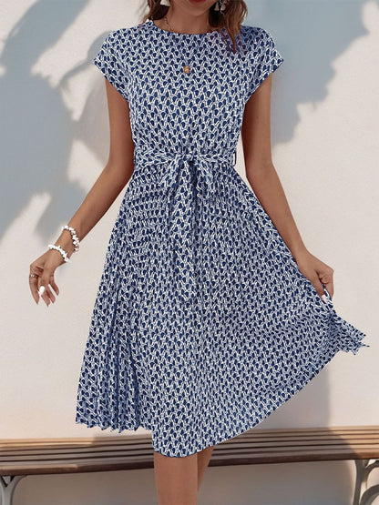 Print Fit & Flare Dress