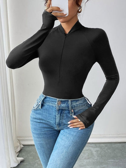 Mandarin Collar Bodysuit