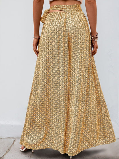 Women Printed High-Rise Non Iron Trousers