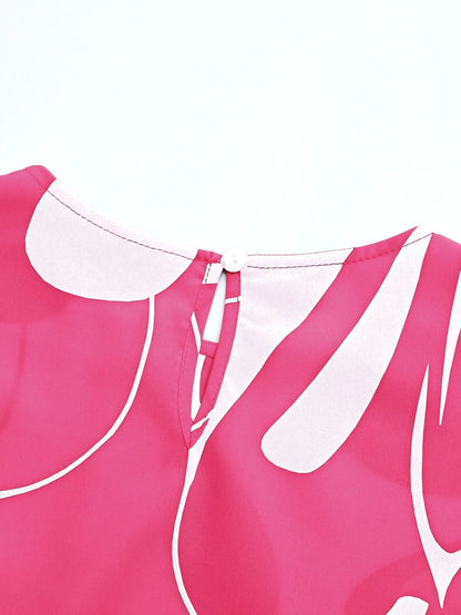 NOWI Printed Fit & Flare Midi Dress