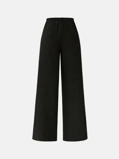 Striped Shirt with Solid Palazzos