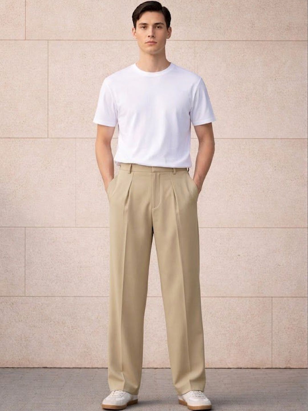 Men Pleated Trousers