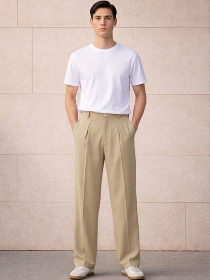 Men Pleated Trousers