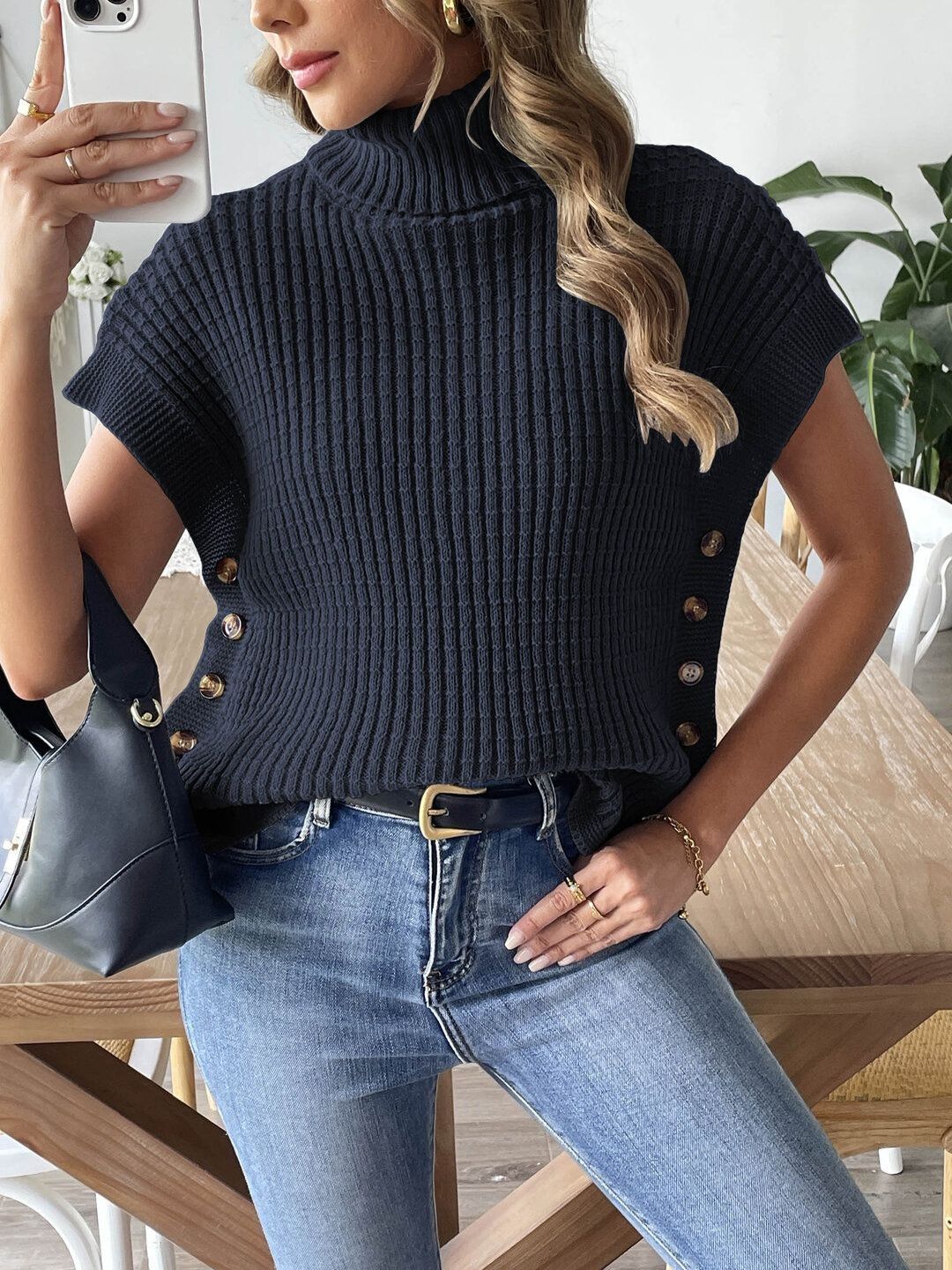 Women Ribbed Pullover
