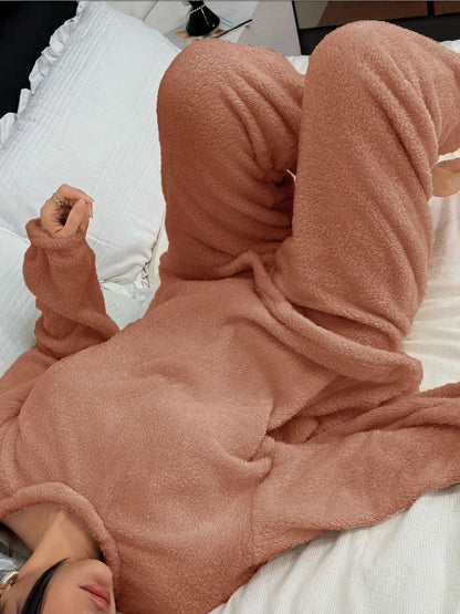 Round Neck Sweatshirt & Trousers Co-Ords