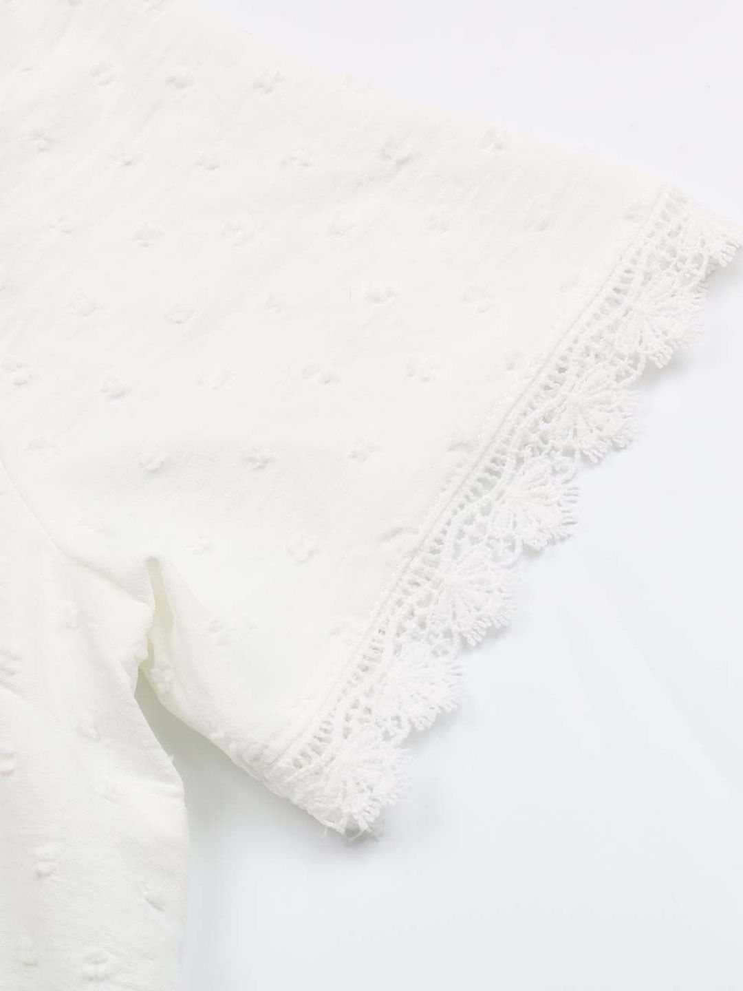 NOWI V-Neck Self Design Top