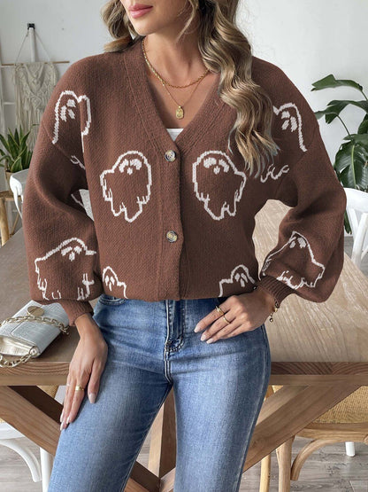 Women Printed Cardigan