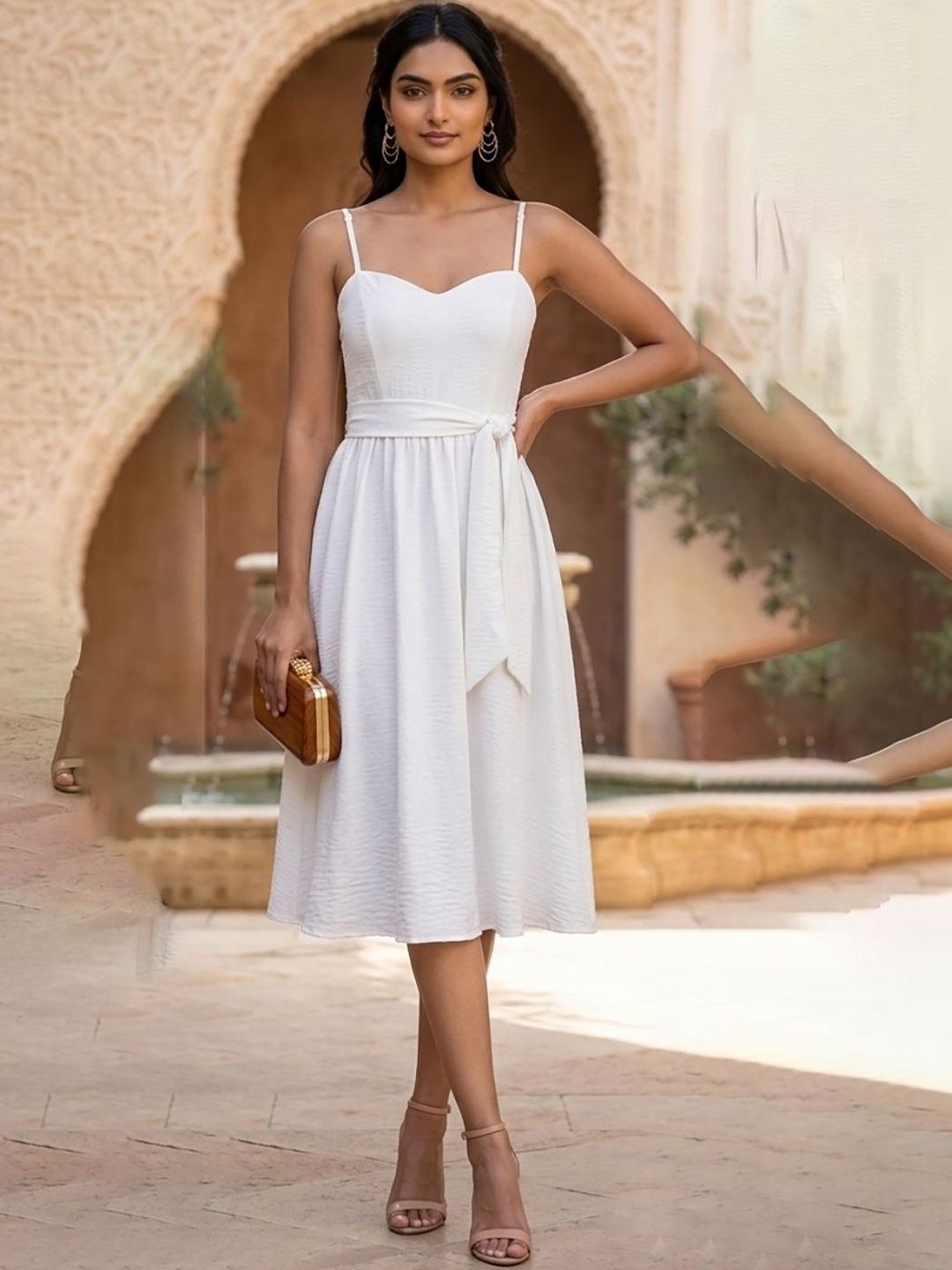 Fit & Flare Midi Dress