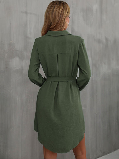 Women's Green Nowi Shirt Dress