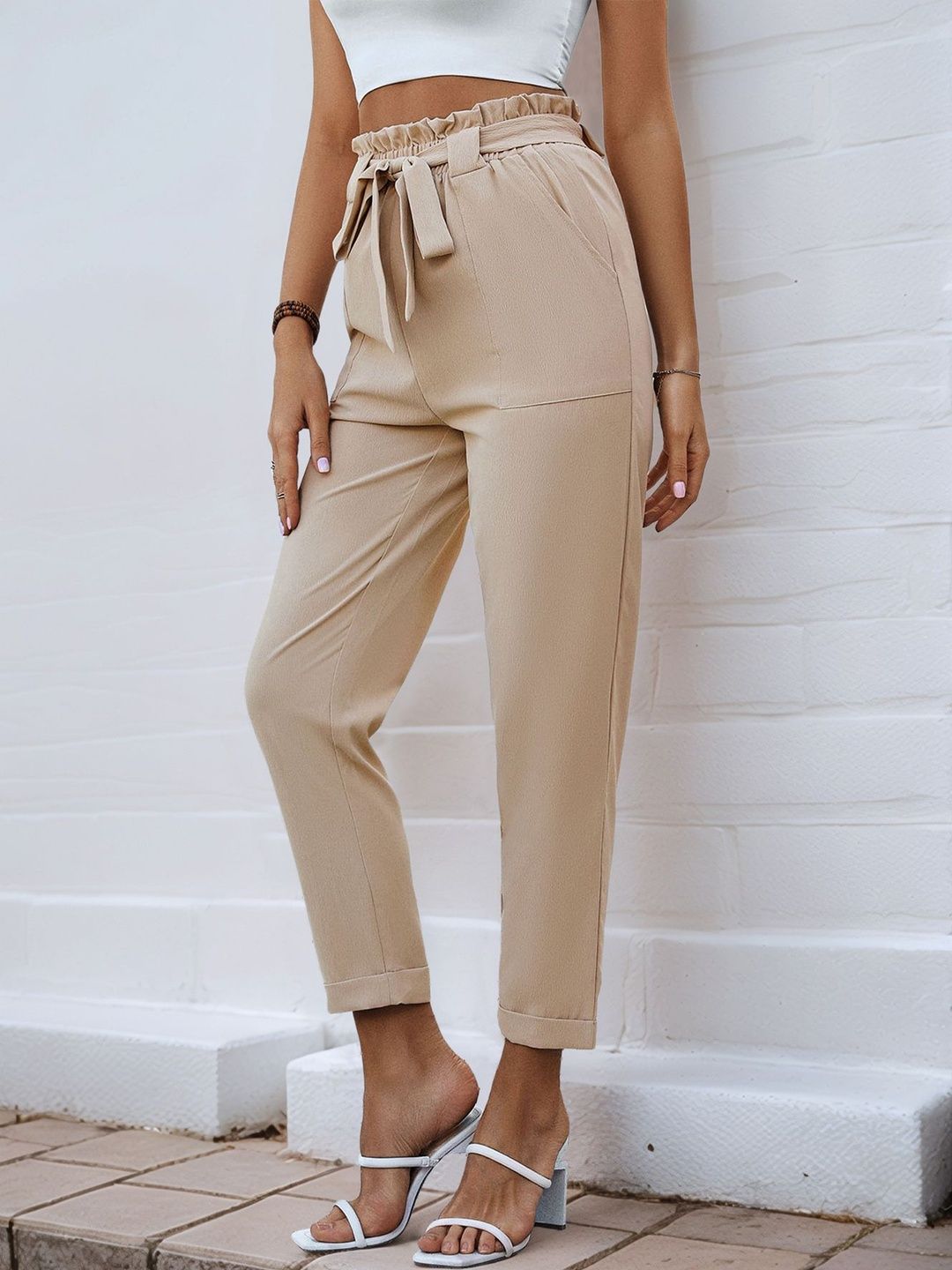 Women High-Rise Non Iron Trousers