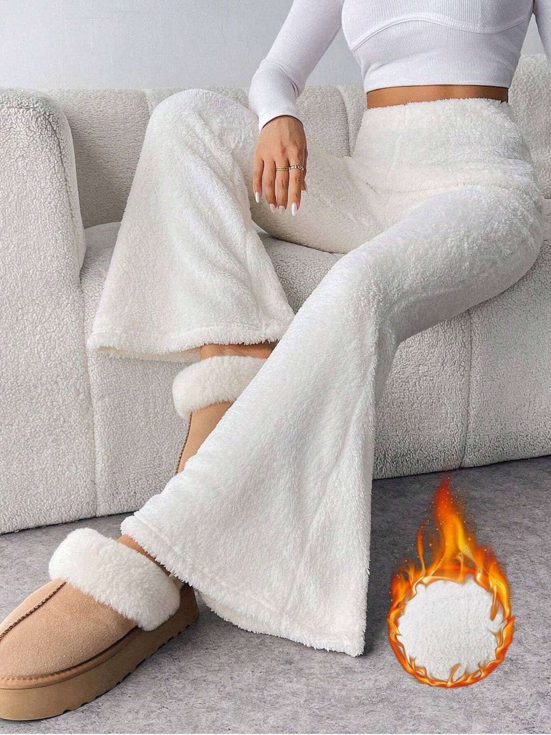 NOWI Women High-Rise Easy Wash Trousers