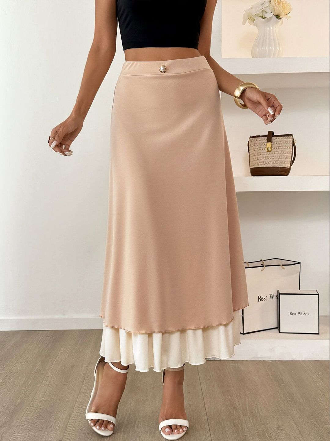 Layered Midi Skirt