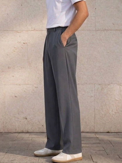Men Pleated Trousers