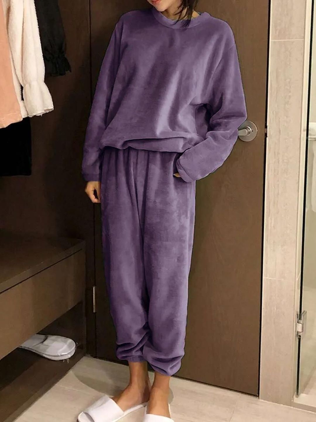Round Neck Night Suits