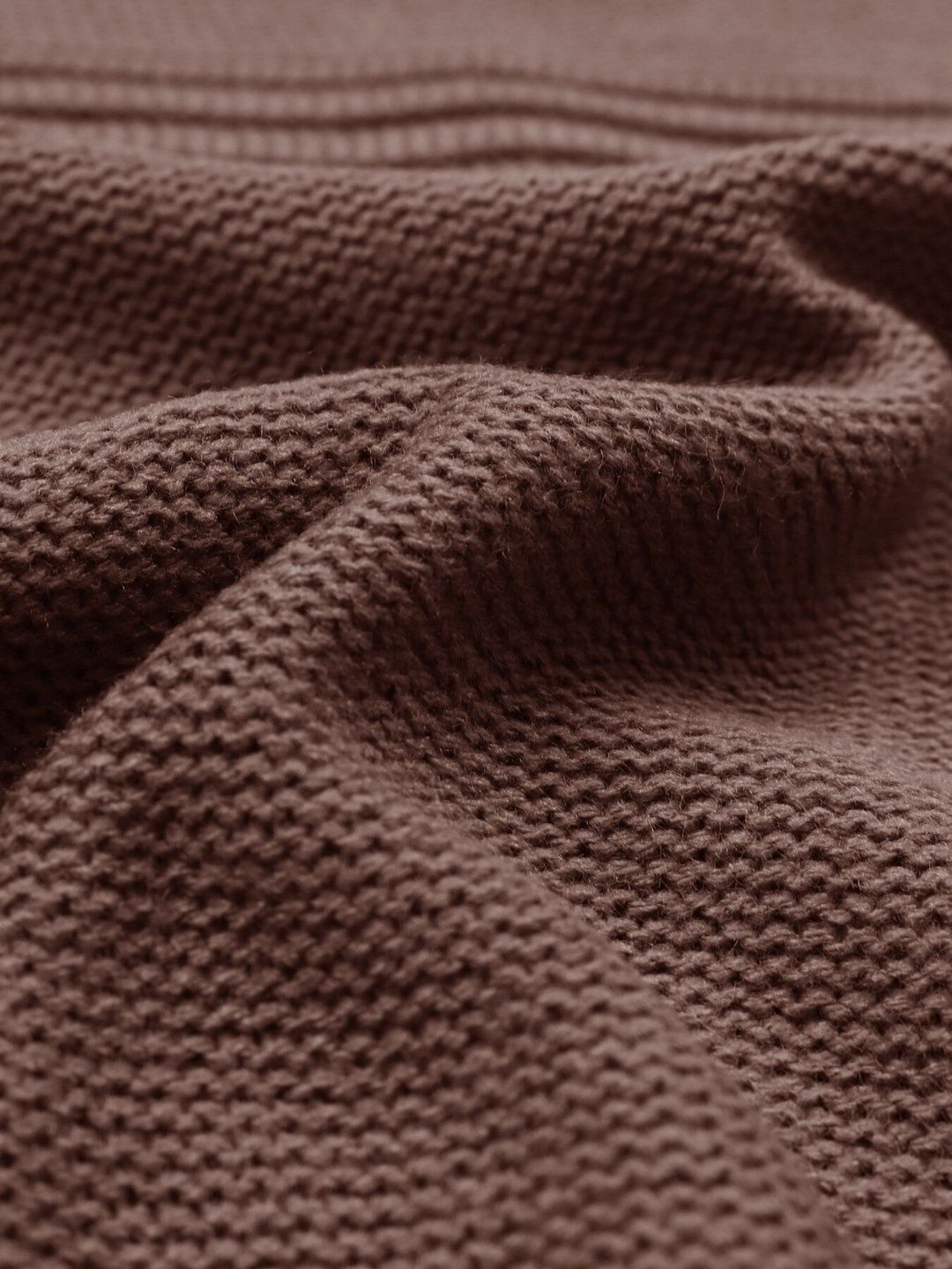 Women's Brown Pullover Blend Printed Regular Fit