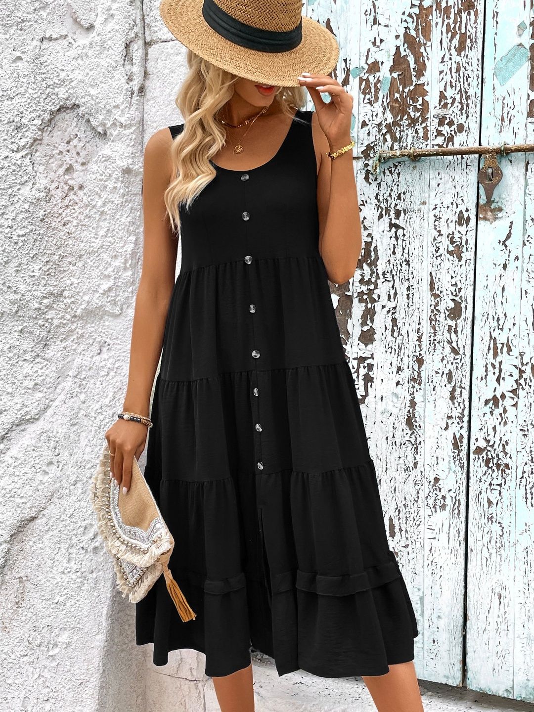 Fit & Flare Midi Dress