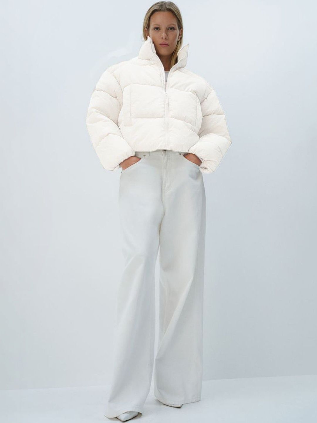 NOWI Women Lightweight Crop Puffer Jacket