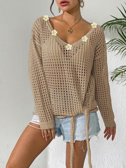 Women Pullover with Applique Detail