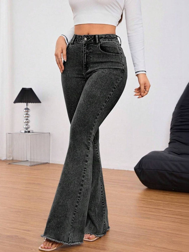 Women Bootcut High-Rise Light Fade Stretchable Jeans