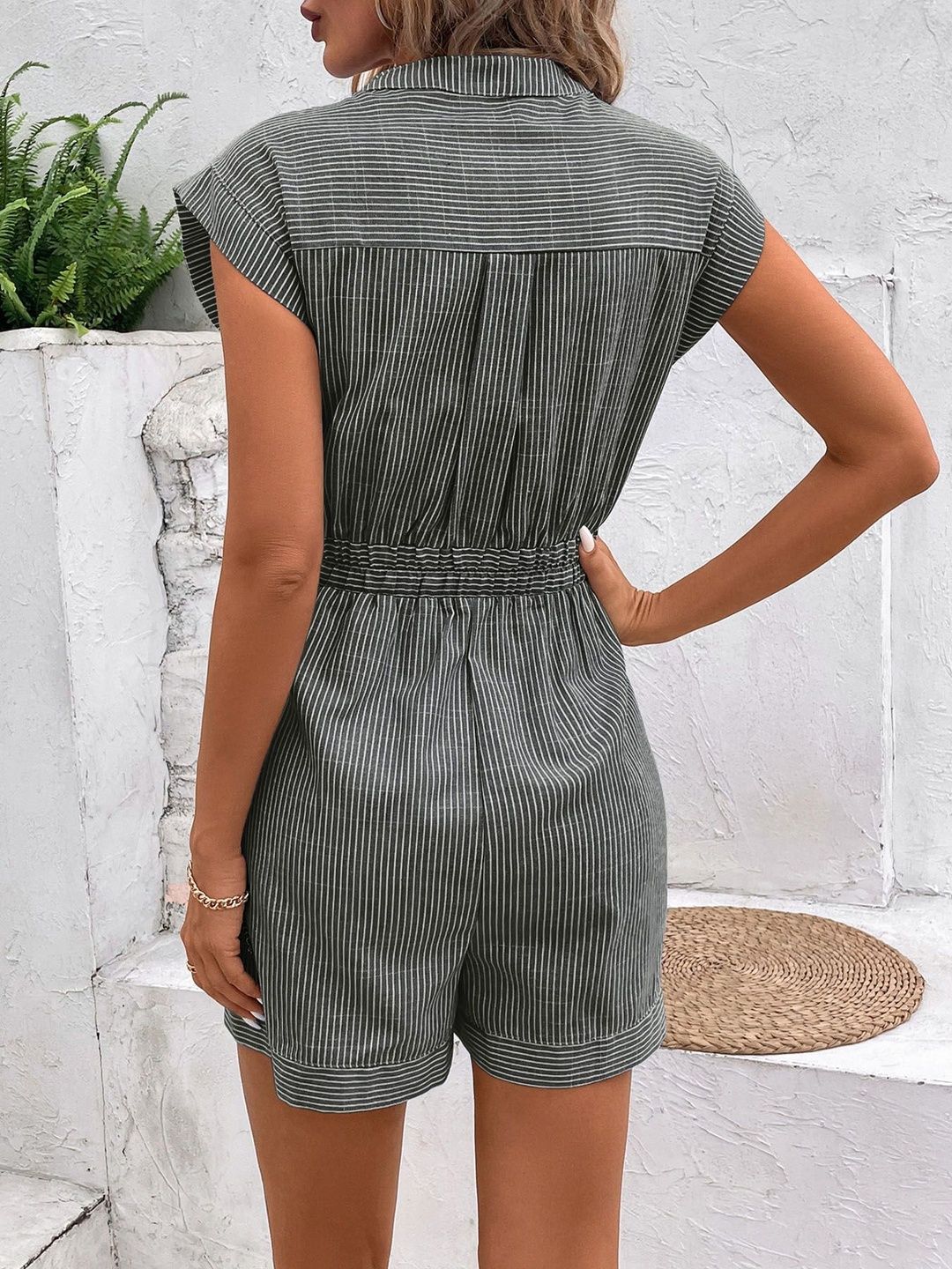 Striped Jumpsuit