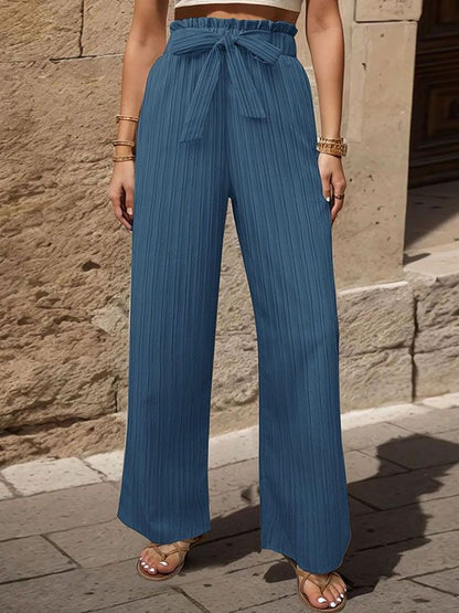 Women Textured High-Rise Non Iron Trousers
