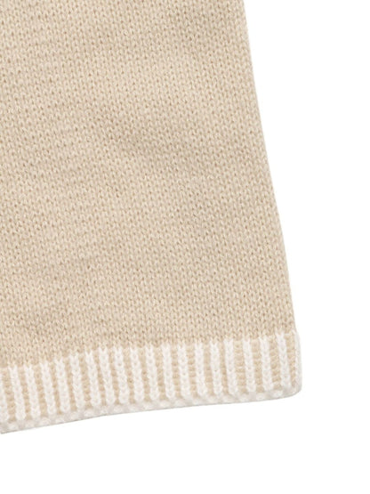Women's Beige Nowi Women Ribbed Cardigan