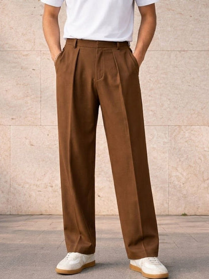 Men Pleated Trousers