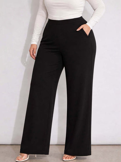 Women Straight Fit Wrinkle Free Trousers