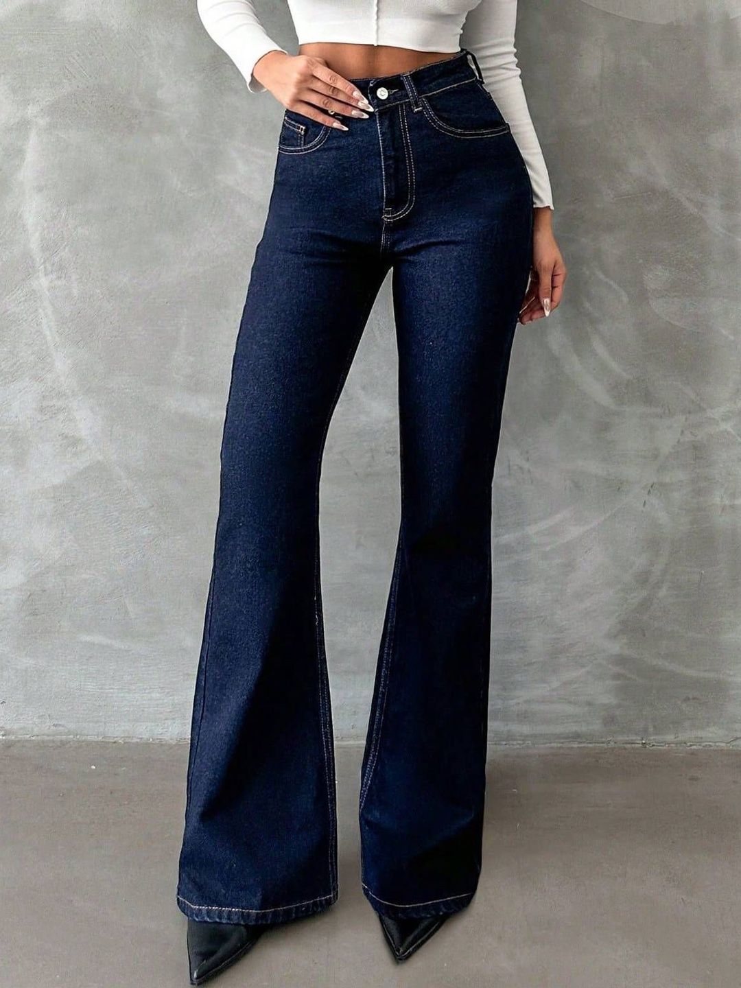 Women straight fit High-Rise Stretchable Jeans