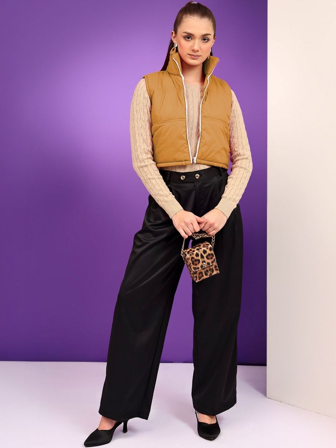 NOWI Women Lightweight Crop Puffer Jacket