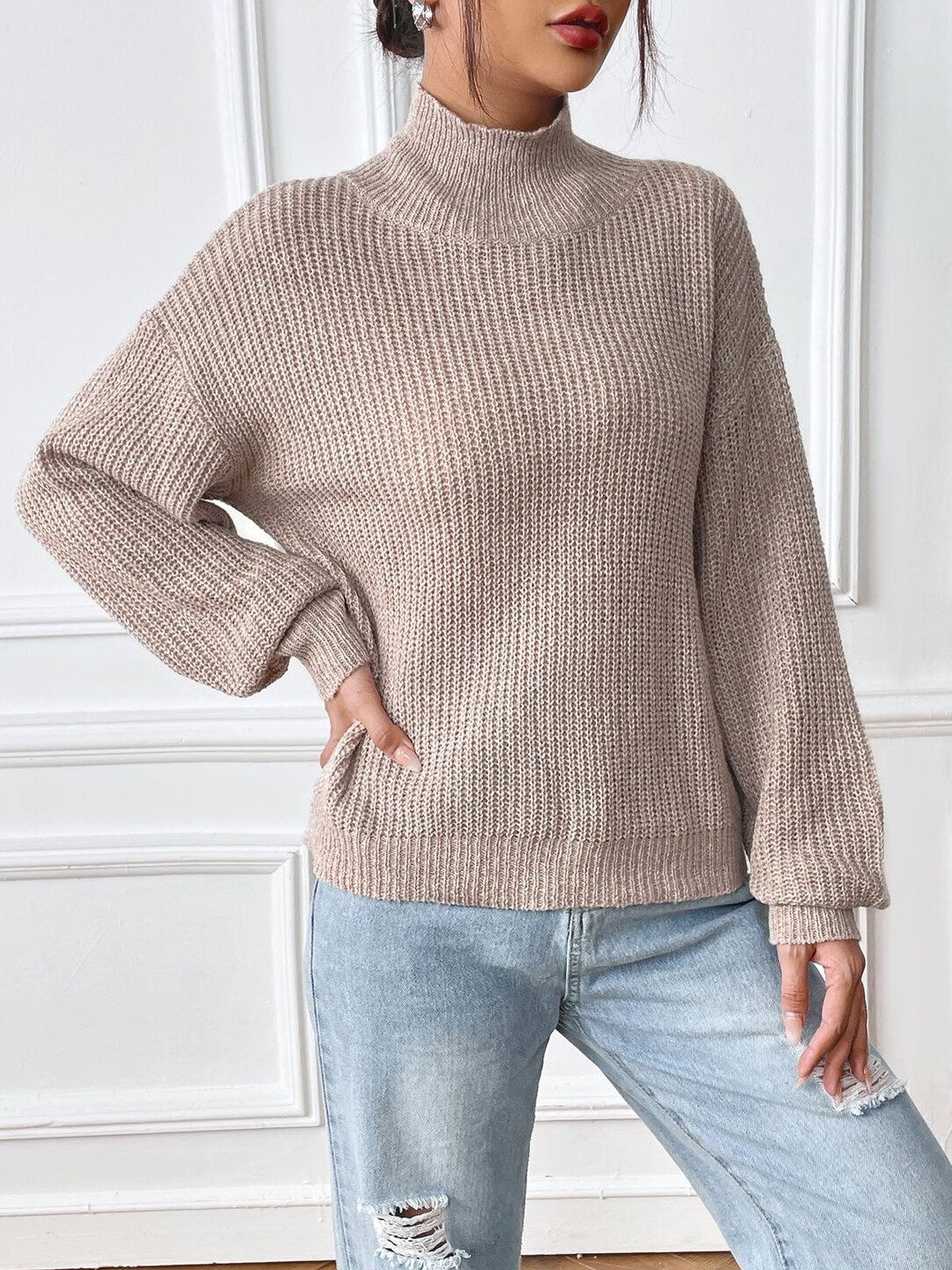 Women Ribbed Pullover