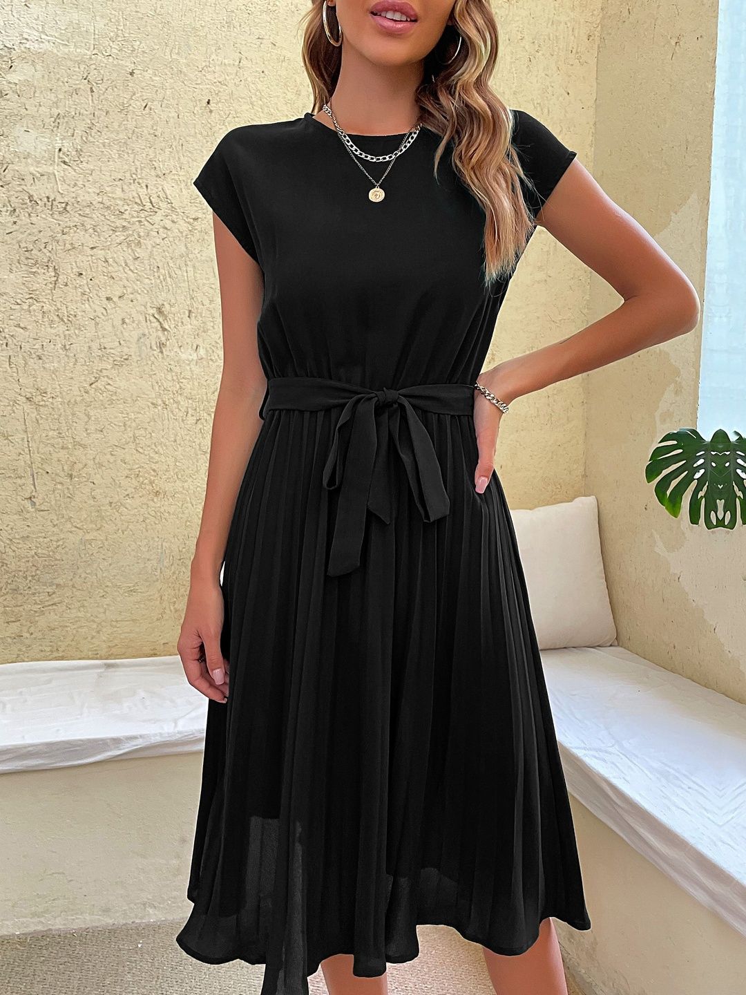 A-Line Midi Dress