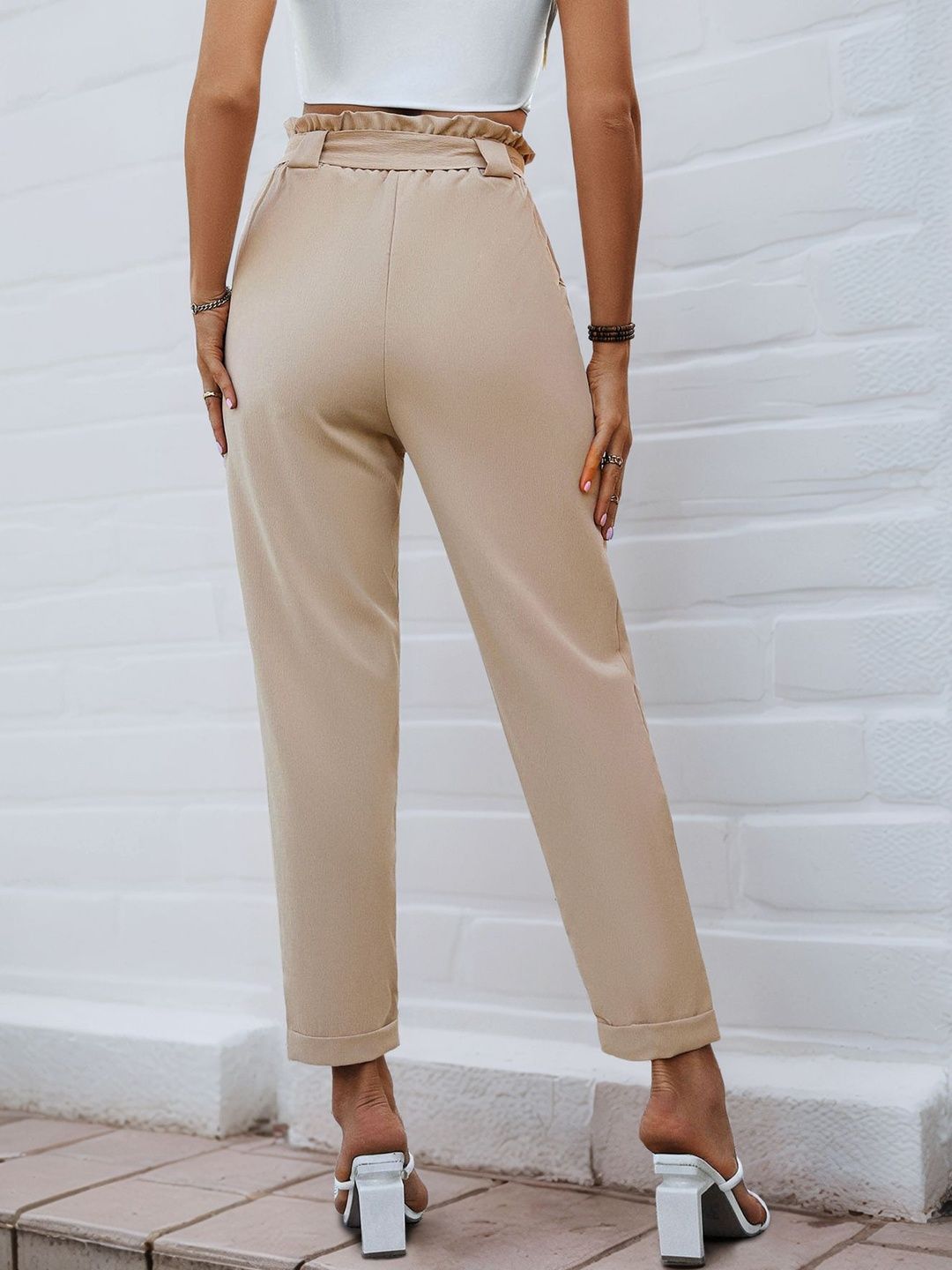 Women High-Rise Non Iron Trousers