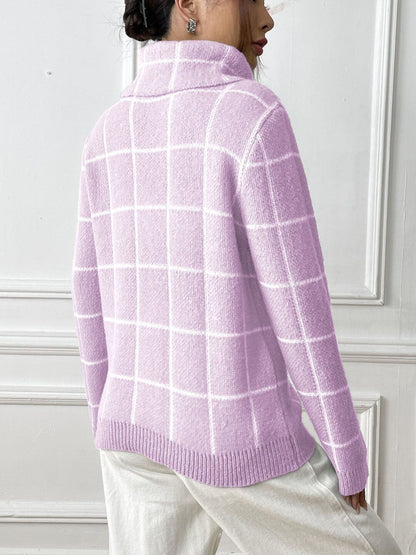 Women Checked Printed Pullover