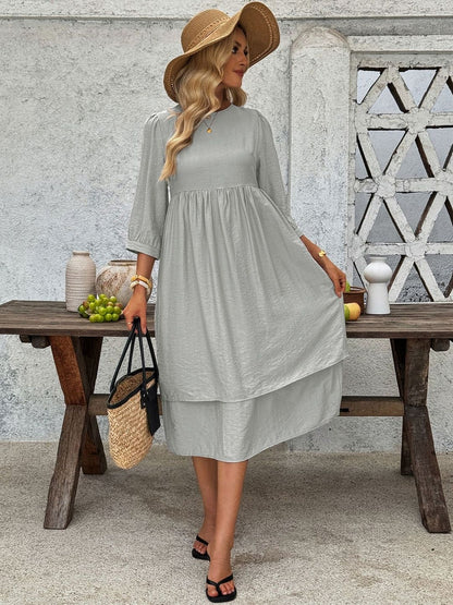 A-Line Midi Dress