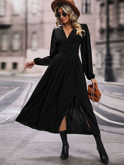Women's Black Maxi Midi Dress