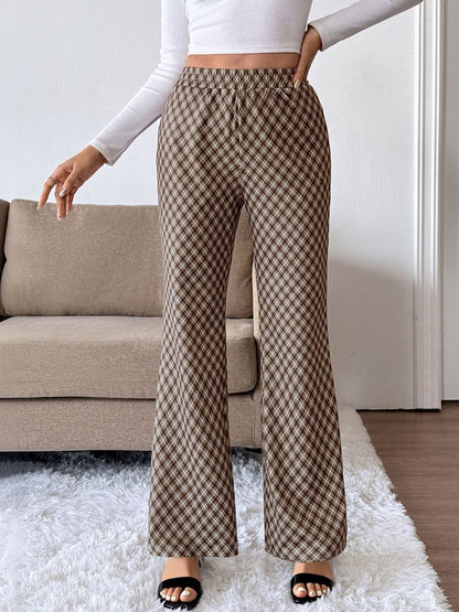 Women Checked Trousers